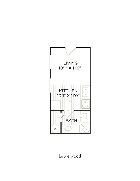 Aspire Oregon City Apartments Laurelwood 2D Floor Plan